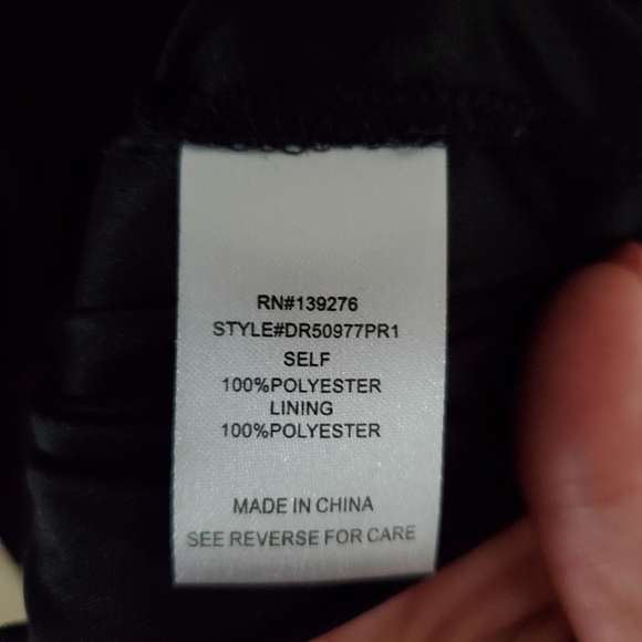 DR2 Daniel Rainn Pleated Shirt Dress Black NWOT - Picture 11 of 13